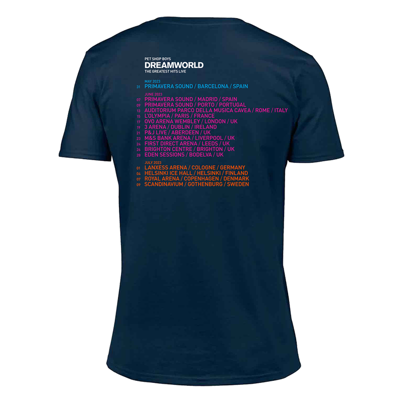 Dreamworld 2023 European Tour T-Shirt | Pet Shop Boys